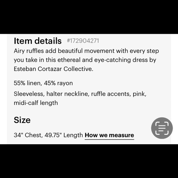 Esteban Cortazar Collective Pink Ruffle Accents Mid-Calf length Luxury Dress S - Picture 10 of 14